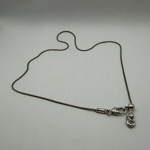 Brighton Necklace 18” Silver Tone Fashion Jewelry Signed Designer Piece